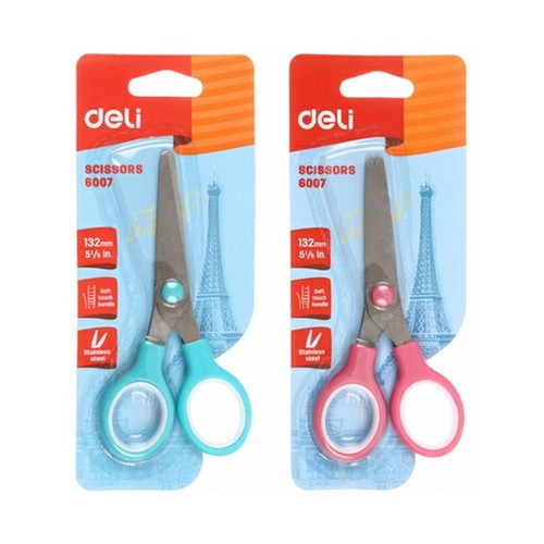 

Gunting Deli Student Scissors Soft Fit 132 mm