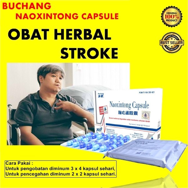 Buchang naoxintong capsule ASLI obat struk paling ampuh cina sebelah kanan membantu sirkulasi darah 