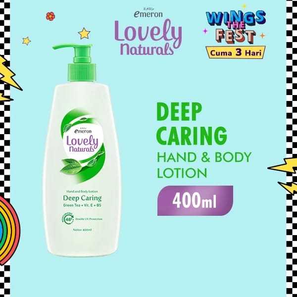 Emeron Lovely Naturals Hand & Body Lotion Deep Caring Green Tea
