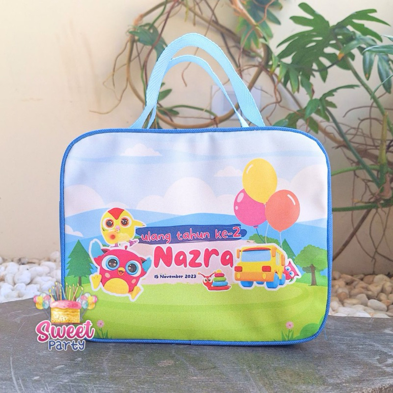 

BOXY BAG TAS ULTAH/ULANG TAHUN/ CUSTOM/PREMIUM, BIRTHDAY/FREE DESIGN/ Baby Ulang Tahun Anak