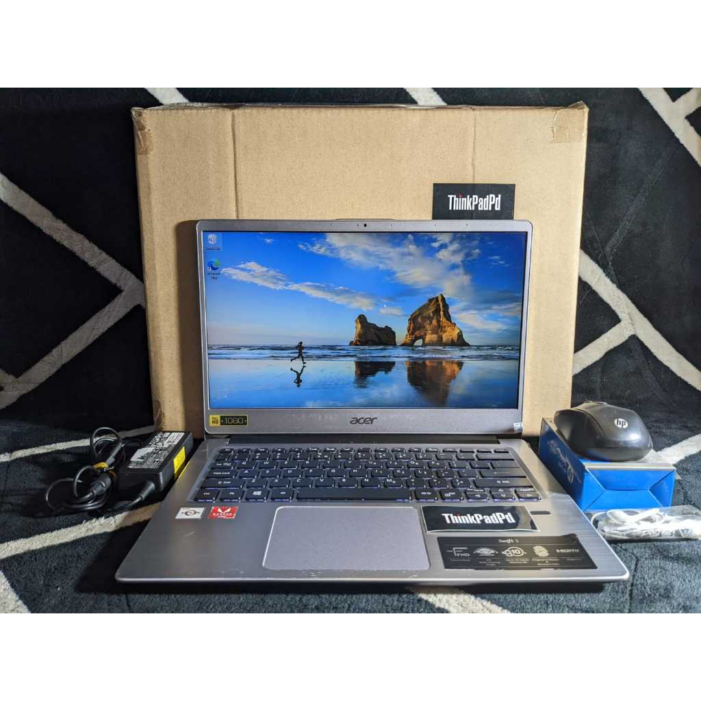 Ultrabook Acer Swift 3 SF314 AMD Athlon 300U Backlight Slim Murah