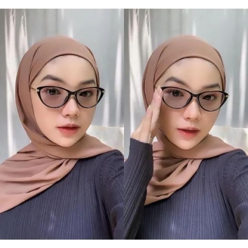 KACAMATA MINUS | FRAME CAT EYE 9011 | LENSA PHOTOCROMIC| ANTI RADIASI BLUERAY| KACAMATA WANITA
