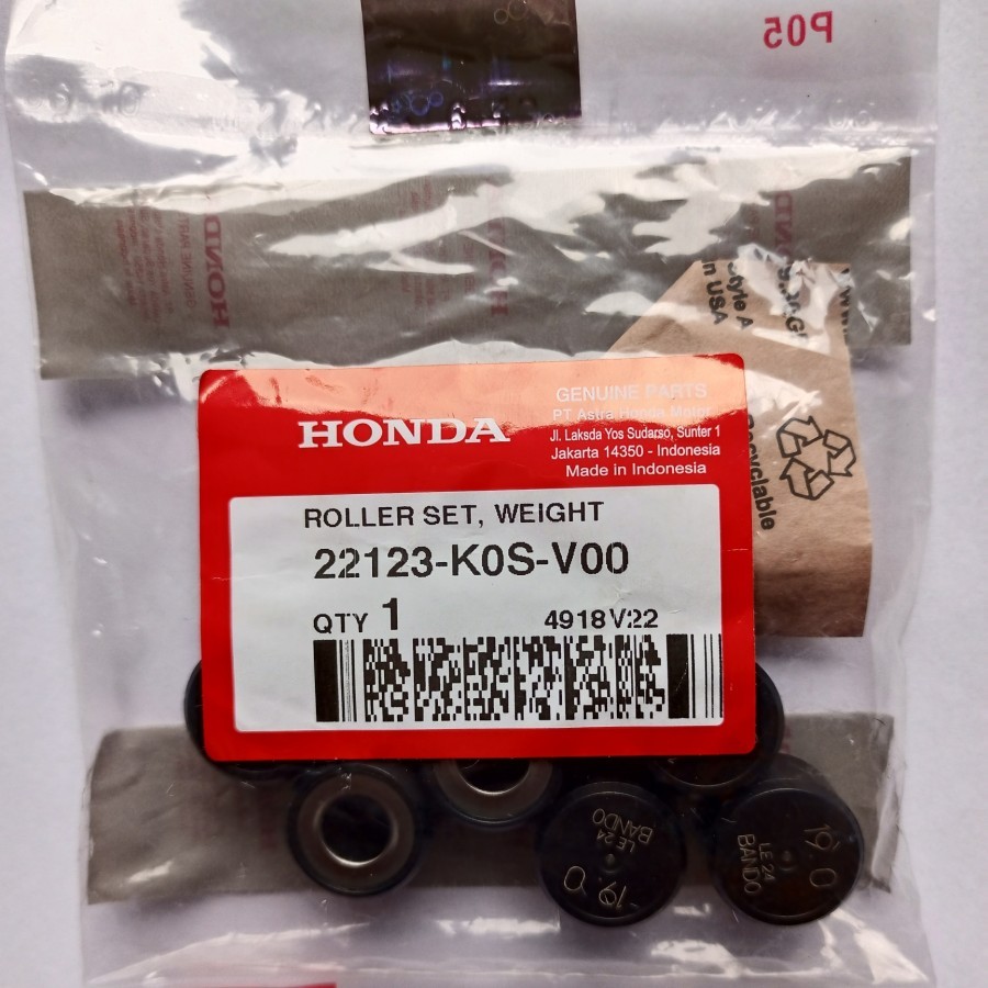 Roller Set,Weight - PCX 160 , 22123-K0S-V00