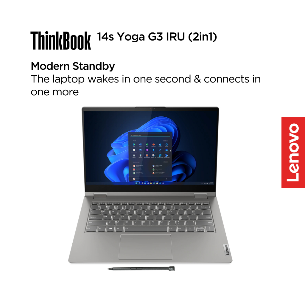 Lenovo 2in1 ThinkBook 14s Yoga Gen 3 IRU 45ID Intel Core i7 1355U Win11 Home 16GB 1TB SSD 14" FHD IP