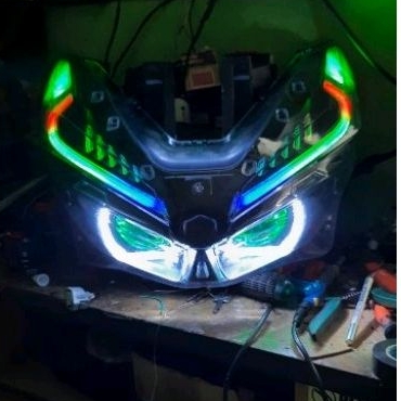headlamp vario 150 new isi projie biled e10