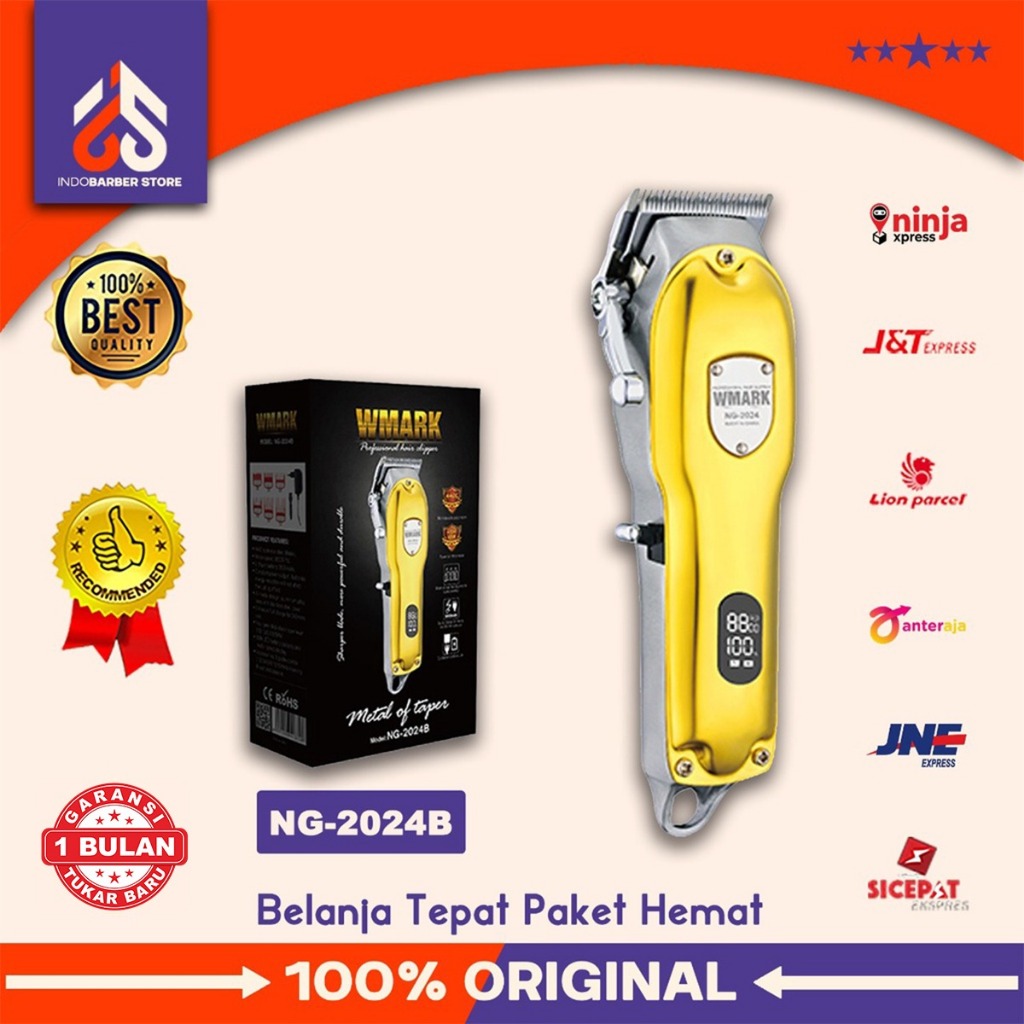 Clipper Wmark NG 2024B Alat Cukur Pangkas Rambut Elektrik Barbershop 6500 Rpm Original