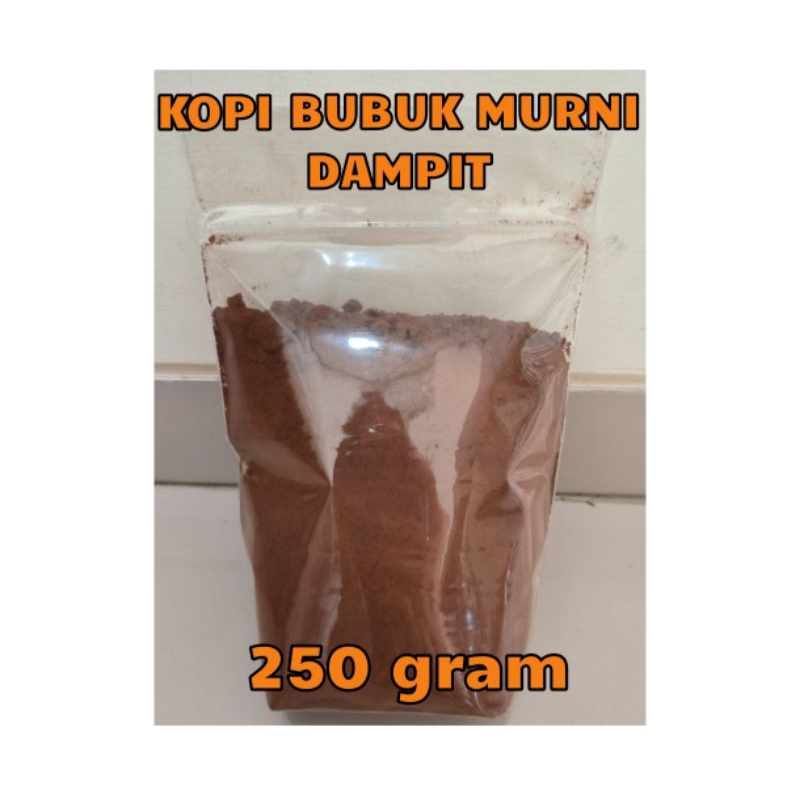 

KOPI BUBUK PREMIUM KHAS DAMPIT 250gr Gilingan sendiri [ 100% MANTAP!! ] / KOPI BUBUK / KOPI MURNI / ROBUSTA DAMPIT