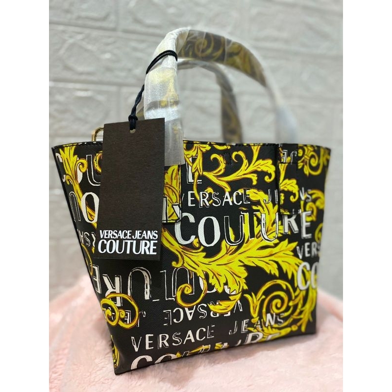 Tote Versace Jeans Couture Bag Baroque logo couture saffiano