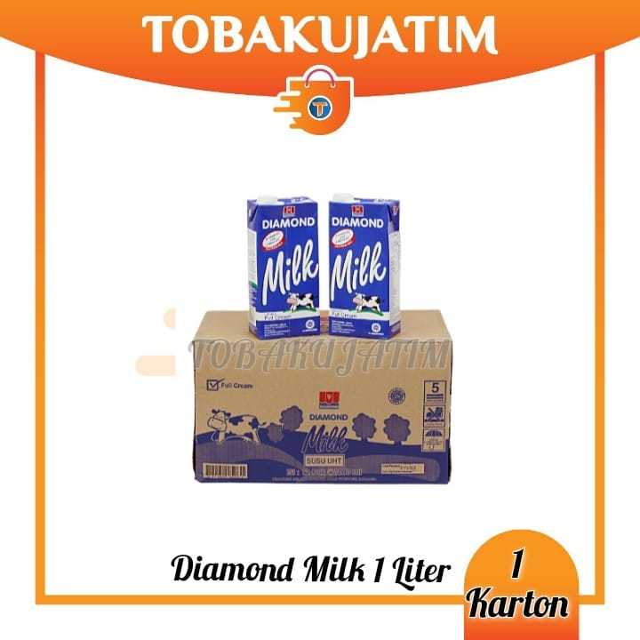 

GOJEK Susu cair UHT Fullcream Diamond 1 liter - 1 DUS