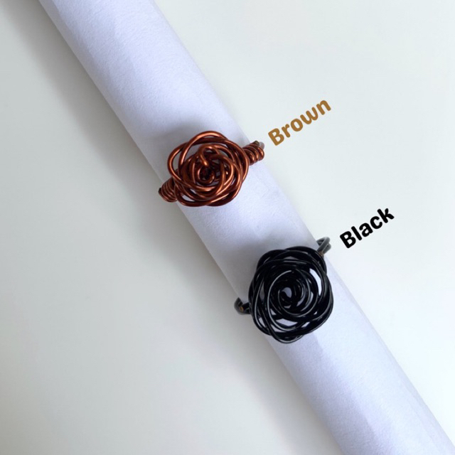 Wire ring “rose” | cincin kawat