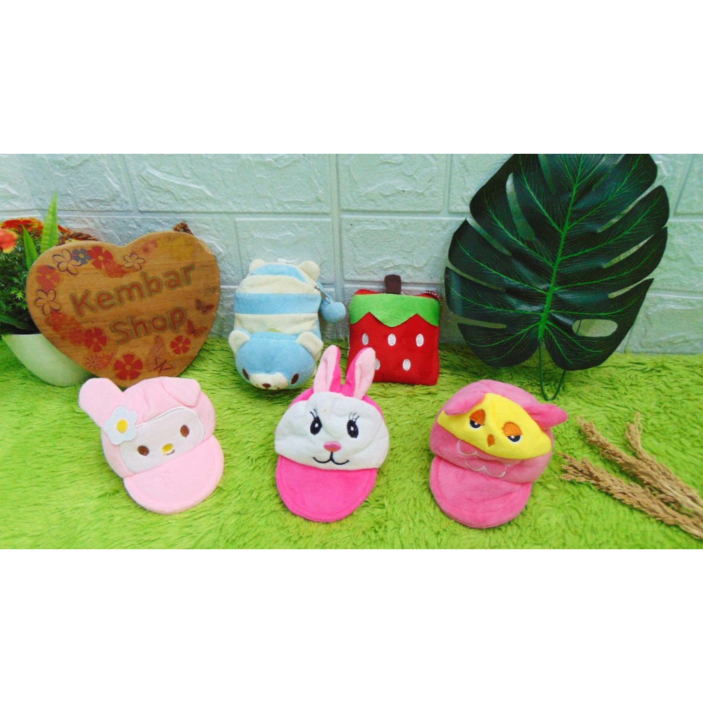 DOMPET-KOIN Pouch Dompet Koin Resleting Live Style Dompet Serbaguna Sleting Aneka Motif Lucu Gemes