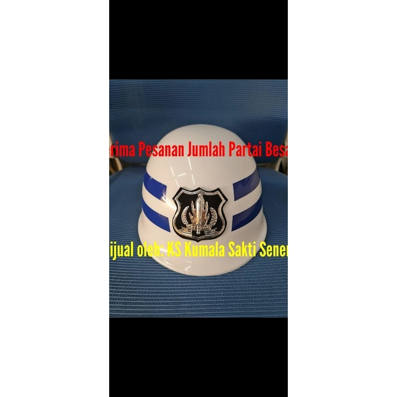 Helm Emblem Satpam |Helm Security|Helm PKD|Topi Jaring Satpam Security