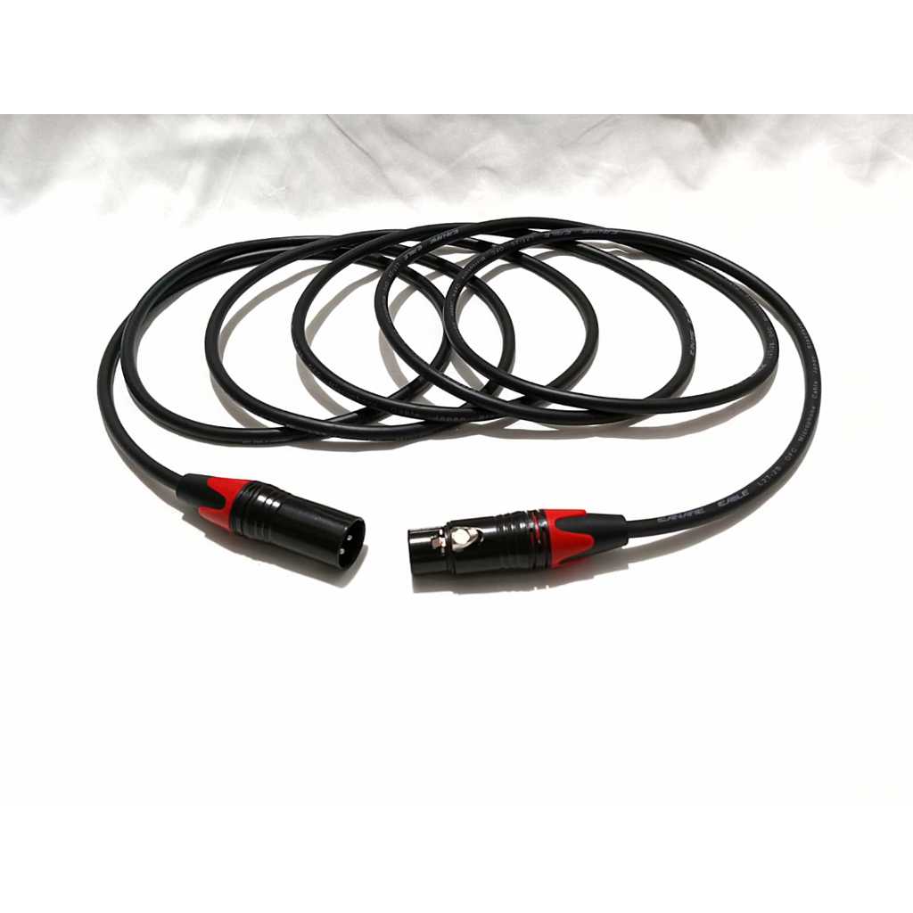 1 PCS KABEL CANON XLR MALE (COWOK) KE XLR FEMALE (CEWEK) BLACK 40 METER