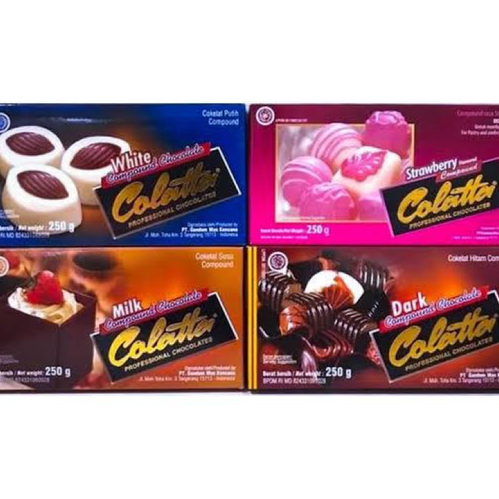 

Kirim Sekarang Coklat Batangan Compound Collata Dark, White, Milk, Strawberry Chocolate 250gr ➯⁂✯