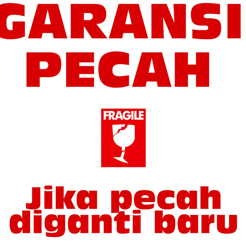 

☍✭✽ EXTRA Packaging safe dan Garansi Claim pecah