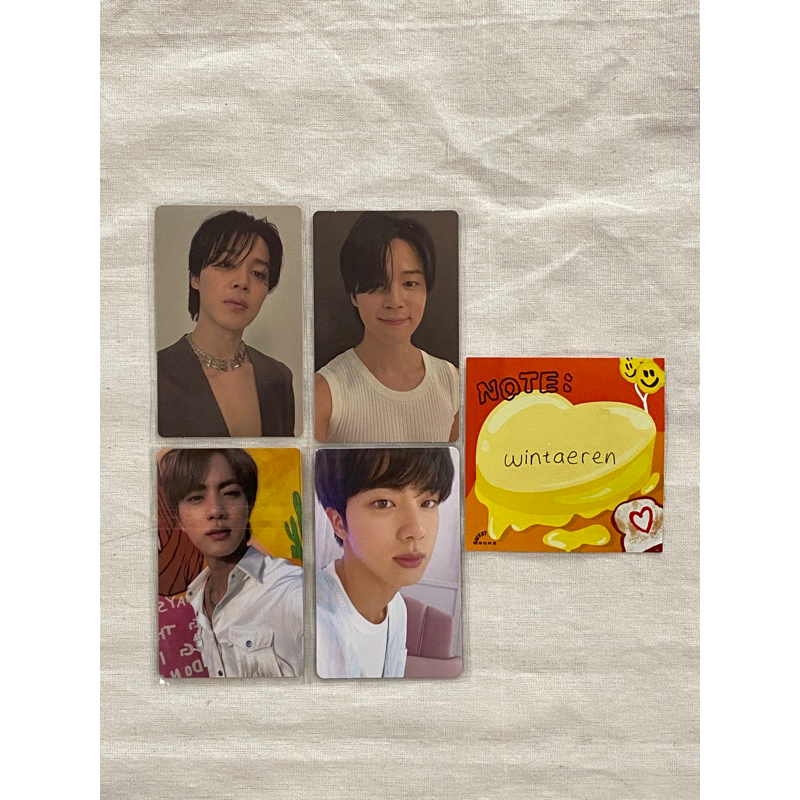 photocard album jimin face seokjin be essential lucky draw