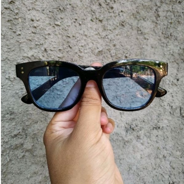 KACAMATA PRIA WANITA SUNGLASSES FASHION KOREA- BLACK BLUE