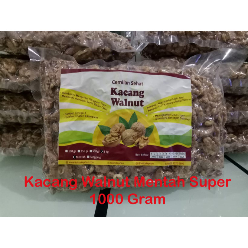

Kacang Walnut Mentah 1000 Gram