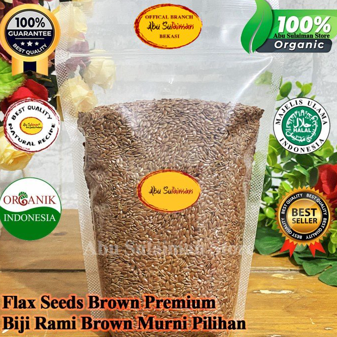 

『PENJUALAN CEPAT』⚡BEST SELLER⚡ FLAXSEED BROWN 1 Kg / BIJI RAMI 1 KG Flax seeds Coklat / Biji Rami Premium / BROWN FLAX SEEDS IMPORT