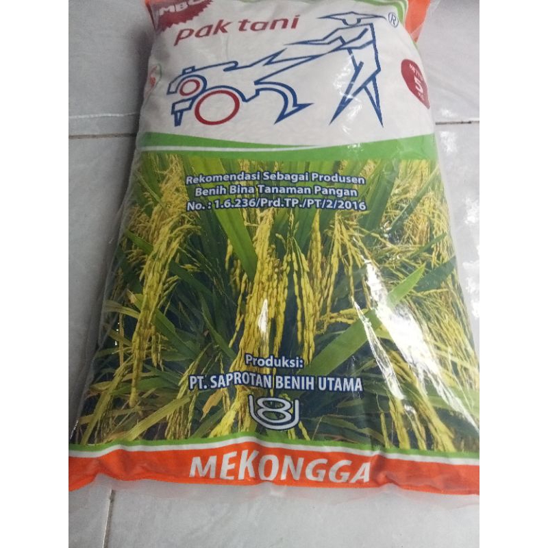 Benih padi Mekongga Pak tani kemasan 5 kg original