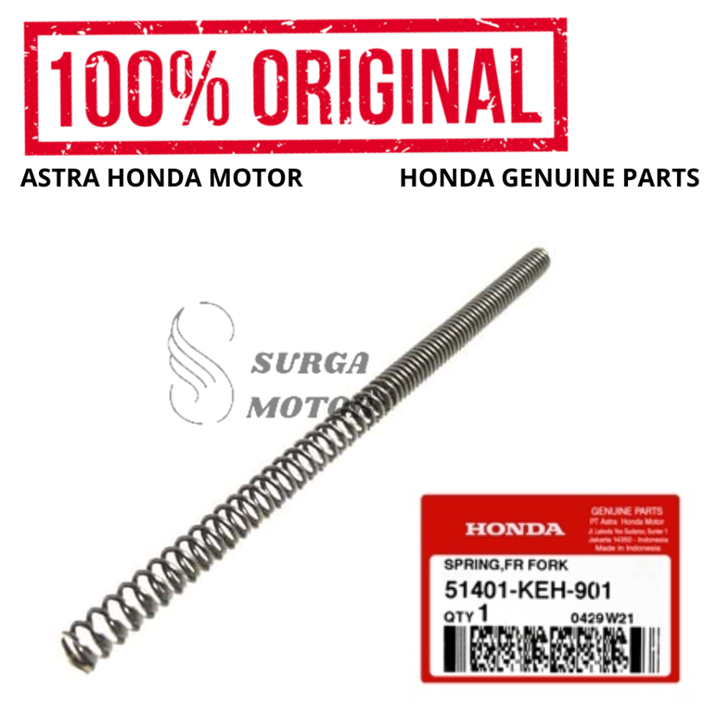 Per As Shock Depan Spring Front Fork GL Max 2 GL Pro Neo Tech Original Honda AHM 51401-KEH-901 Pir S