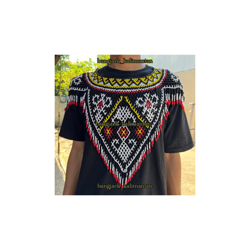 kalung manik manik khas kalimantan kida kida manik dayak asli kalimantan teratai dayak