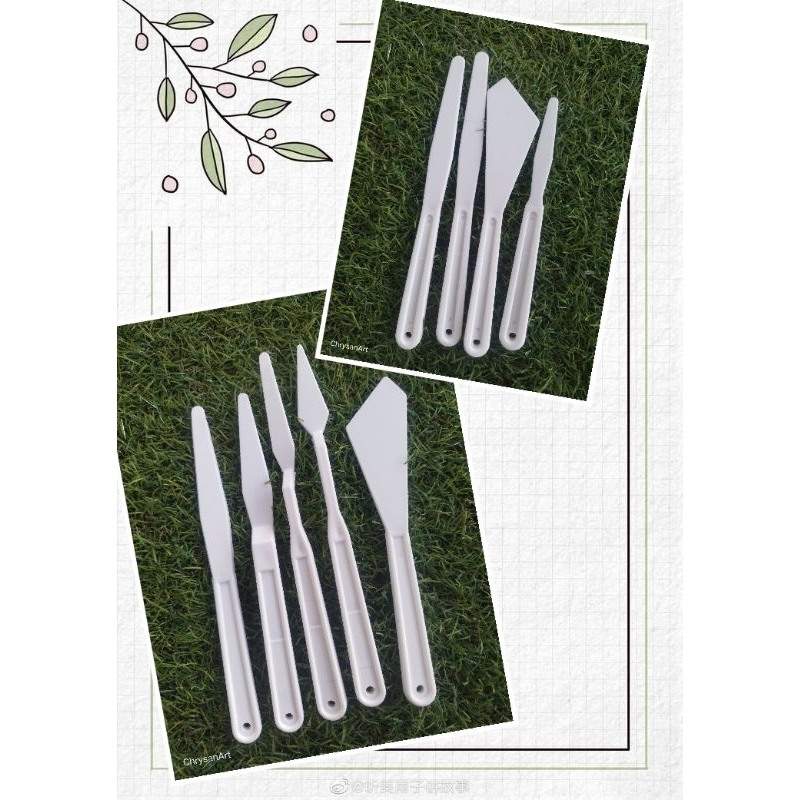 

Plastic Paint Knives Set (Motif)/Pisau Pallet Plastik