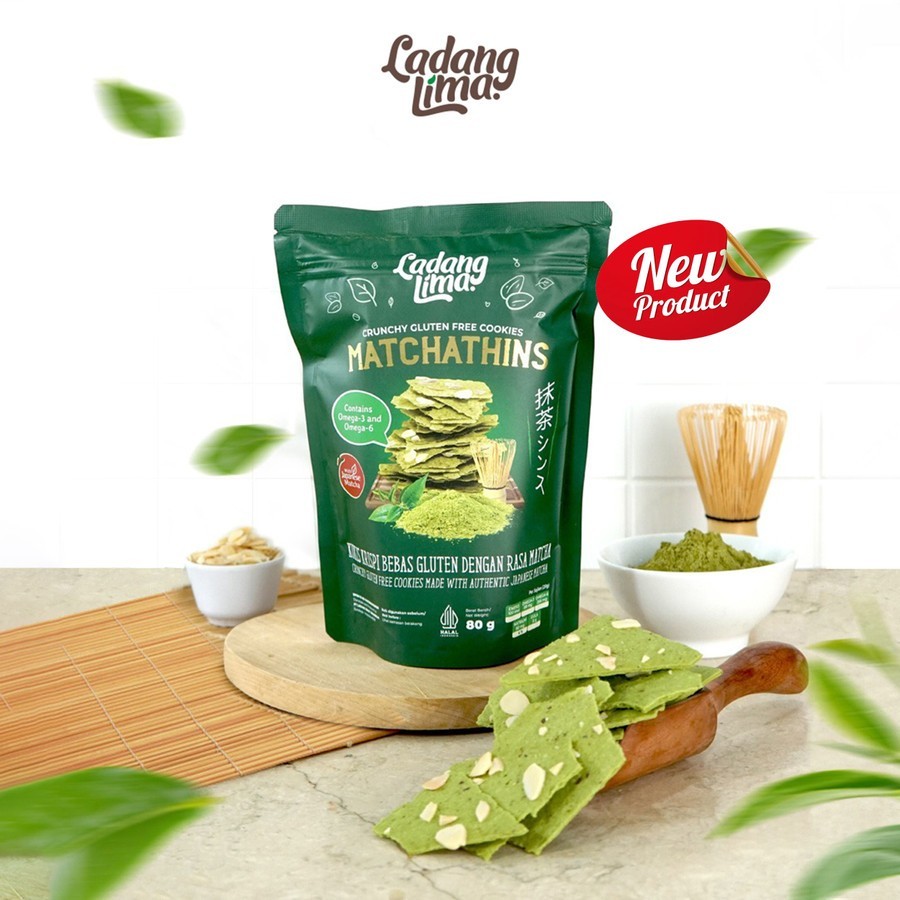 

Cookies Matchathins Cookies 80g - Healthy Snack Gluten Free Ladang Lima