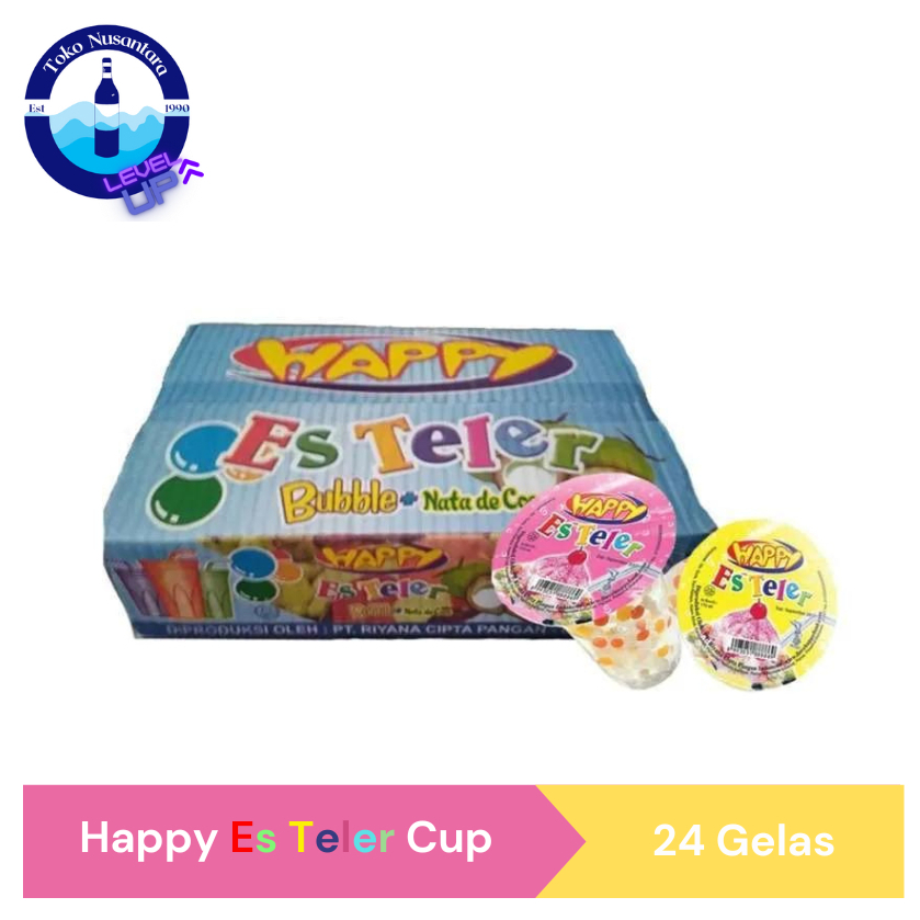 Happy ES TELER Cup [Dus isi 24 Gelas]