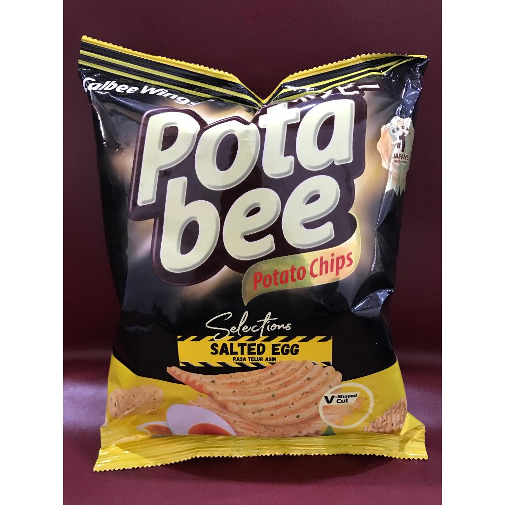 

Potabee Potato Chips Rasa Salted Egg 68g - Kripik Kentang Rasa Telur Asin