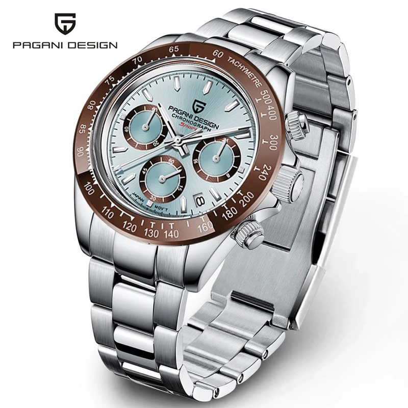 Pagani Design Homage Daytona Ice Blue Chronograph