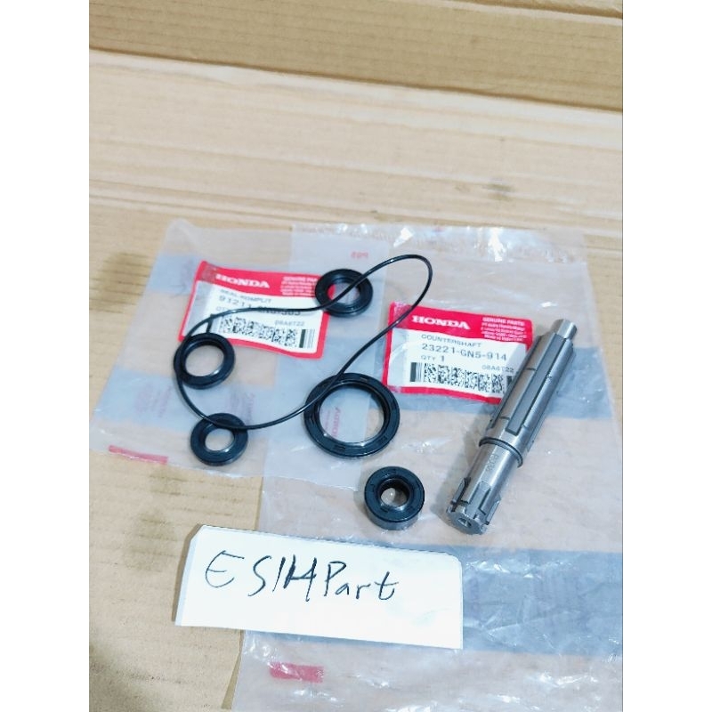 Seal mesin komplit GN5 plus as Gir tarik depan Honda Supra x lama fit lama grand