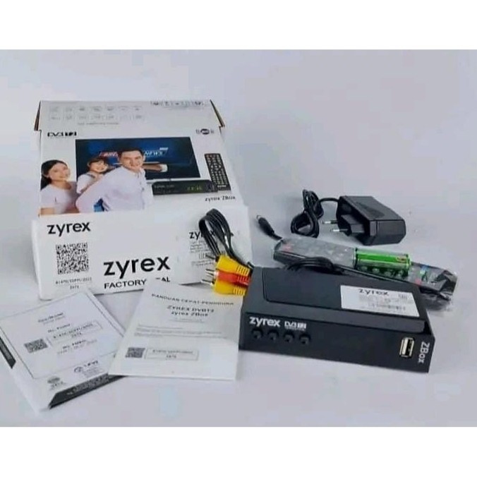 Set Top Box TV Digital STB ZYREX DVB T2 Z-BOX Receiver Tv