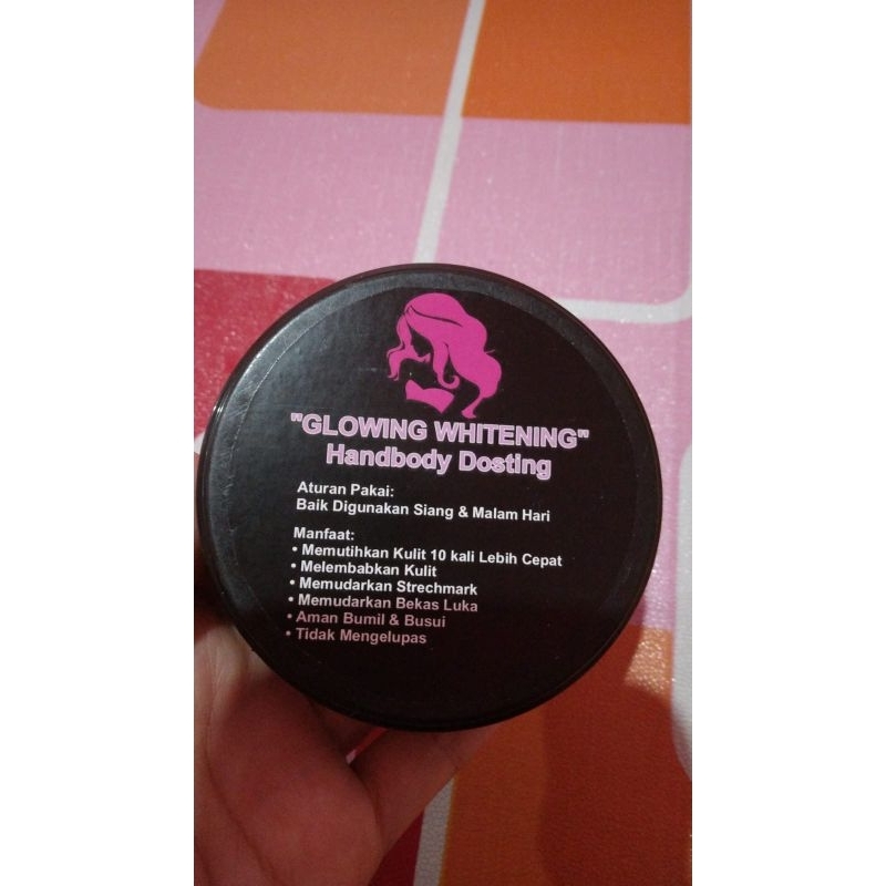 Zahra.al.gifari.handbody dosting glowing whitening/ampuh memutihkan seluruh badan,aman busui & bumil