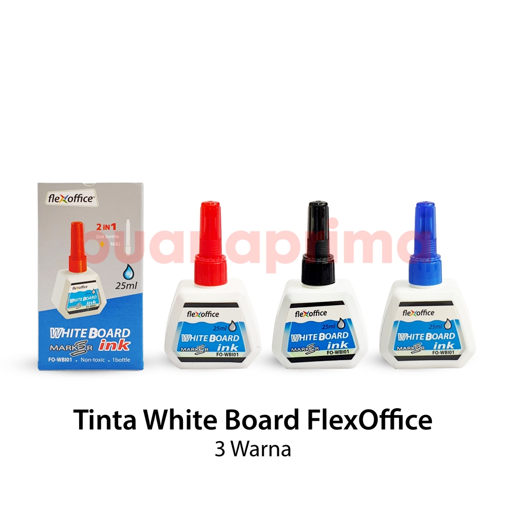 

Tinta Spidol White Board FlexOffice Tinta Papan Tulis Bisa Dihapus Hitam Biru Merah