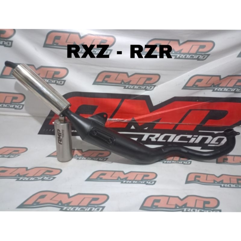 Knalpot rxz - rzr standar racing + tameng original AMP Racing
