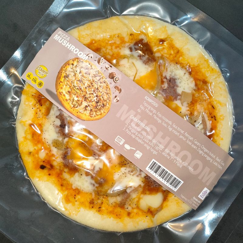 

Dcheese pizza frozen mushrom