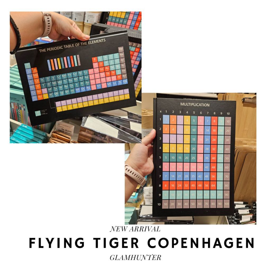 

FLYING TIGER FTC NOTEBOOK A4 BUKU DENGAN COVER TABEL PERIODIC ATAU MULTIPLICATION 21.0 x 29.7 cm