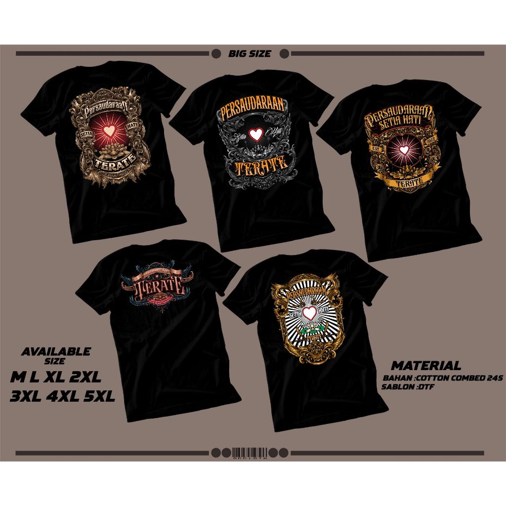 KAOS PSHT  BIG SIZE M L XL 2XL 3XL 4XL 5XL KAOS JUMBO XXL XXXL XXXXL XXXXXL KAOS PSHT KAOS PRIA/WANI