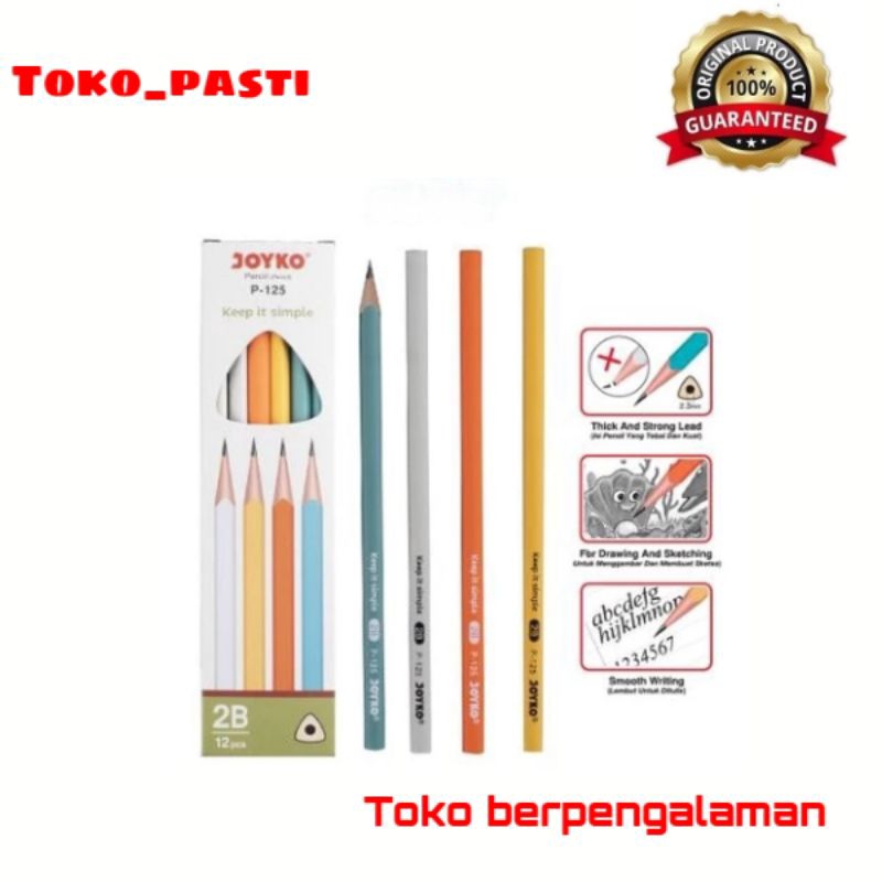 

PENSIL 2B P_125 JOYKO jual per lusin