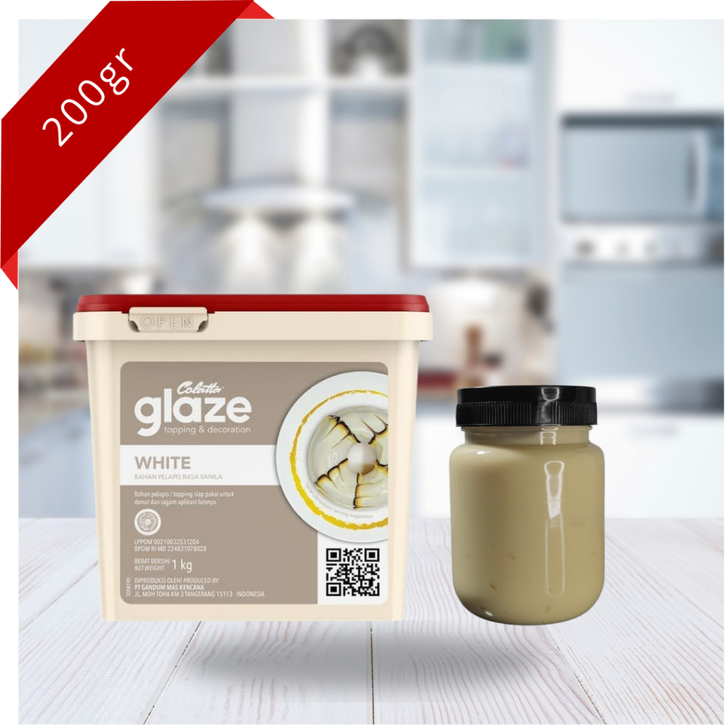 

Selai Olesan Colatta Glaze White Chocolate Repack 200gr Topping Kue Roti Dekorasi Choco Jar Toples 200ml Ekonomis Murah