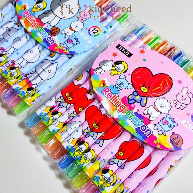 

Bayar Di Tempat krayon Putar panjang 12 Warna /Crayon Putar Panjang 12 Warna/Rolling Crayon/Oil Pastel ➱➴≛❉