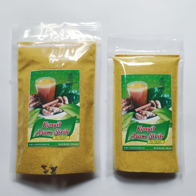 

Kunyit Asam Sirih Instan berat 200 gram