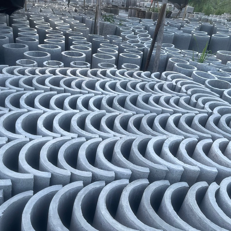 Buis Beton gorong gorong Bulat dan Belahan 20cm - 30cm - 40cm - 80cm - 100cm