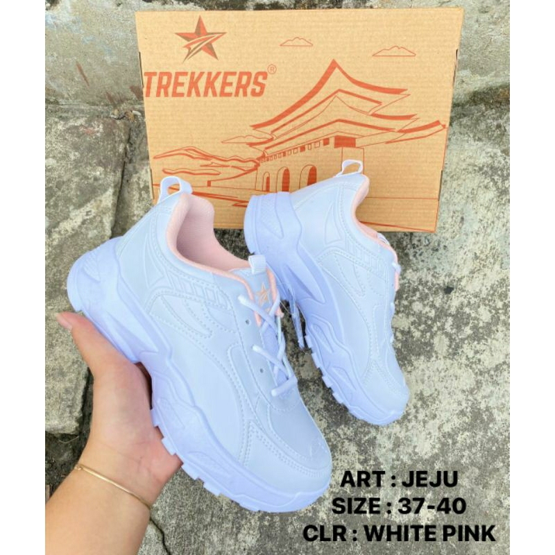 Sepatu Fashion Korea Sneakers Original Trekkers Jeju Size 37-40 Warna Putih | Sneakers Korean Fashio