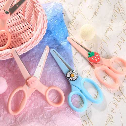 

Vipo Official Shop Gunting Kertas Gunting Sekolah Aman Untuk Anak Gunting Korea Lucu Motif Karakter