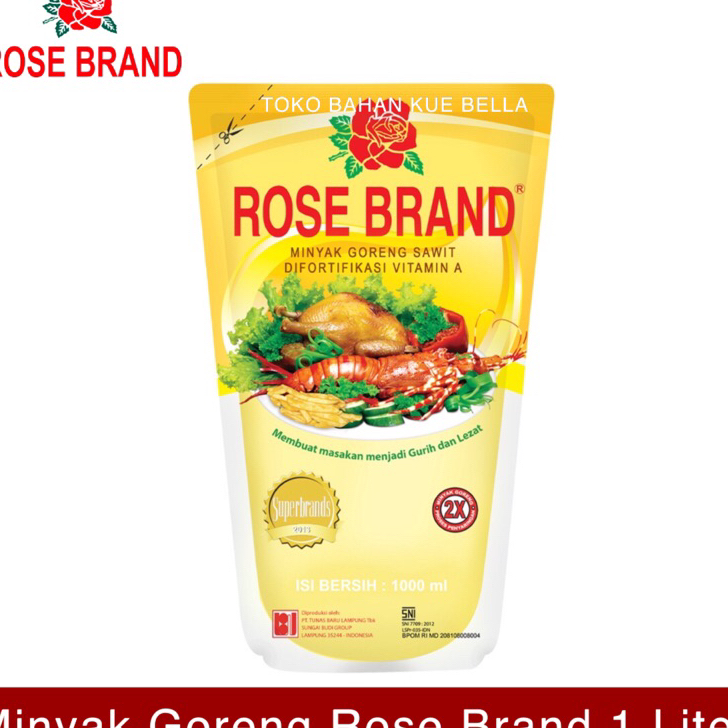 

Terlaku. Minyak Goreng ROSE BRAND 1 Liter Bayar Di Tempat