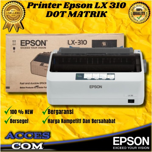 Printer Epson Dot Matrix LX310 LX-310 LX 310 Bergaransi Terbaru