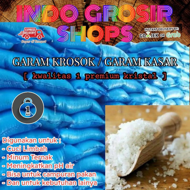 

Garam kasar garam krosok kualitas 1 bersih berkilau