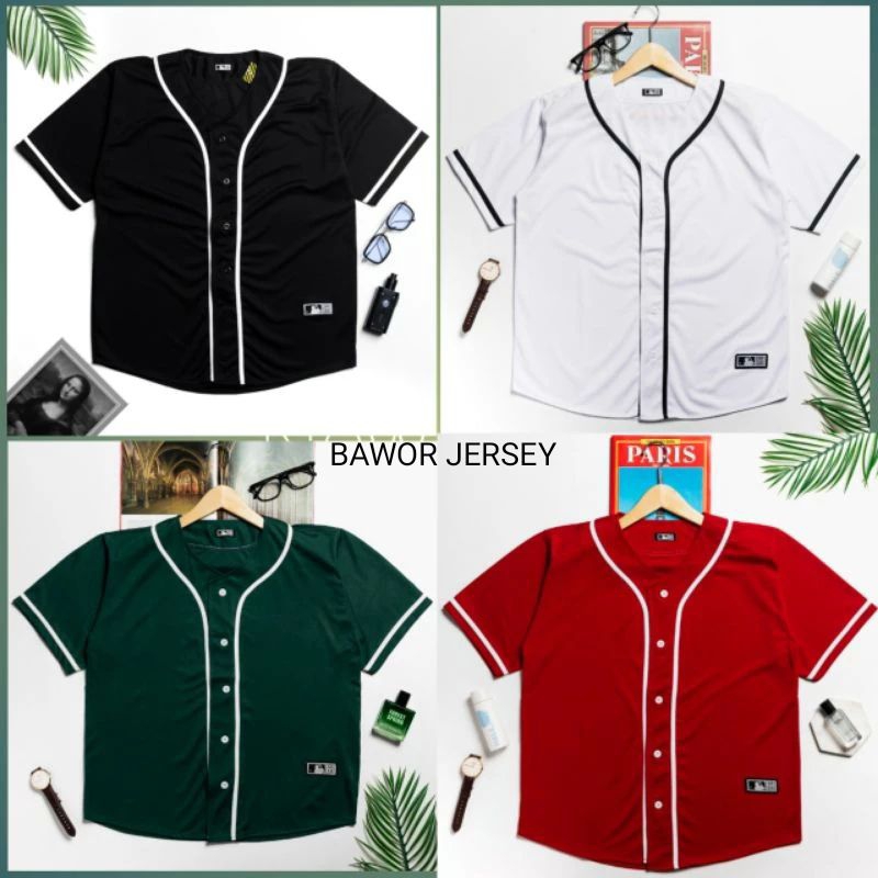 Jersey Baseball Polos Unisex